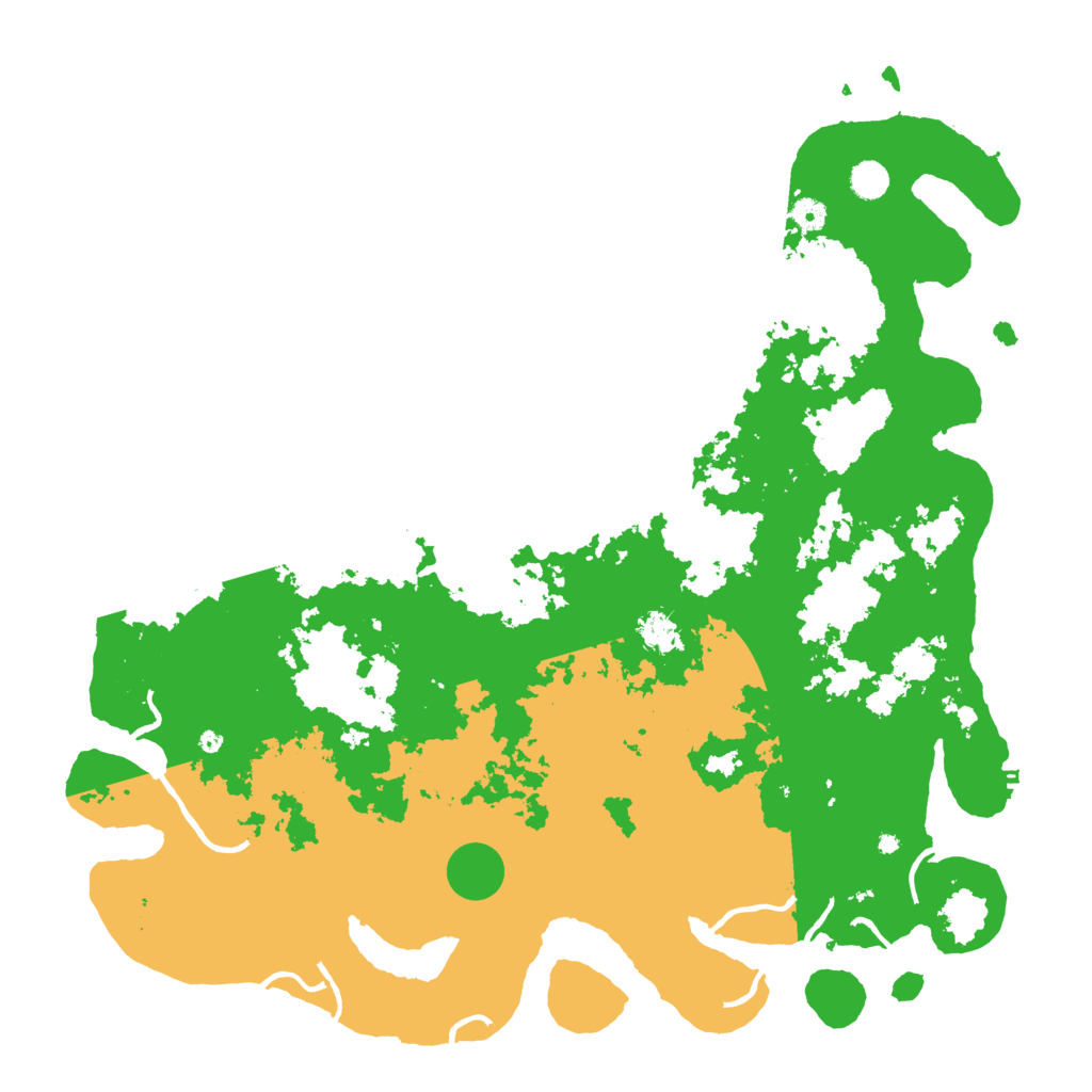 Biome Rust Map: Procedural Map, Size: 5000, Seed: 484455454