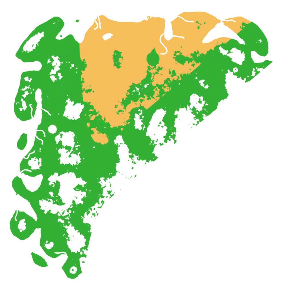 Biome Rust Map: Procedural Map, Size: 6000, Seed: 160785