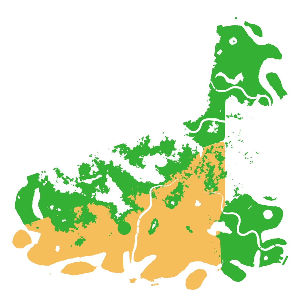 Biome Rust Map: Procedural Map, Size: 6000, Seed: 47996