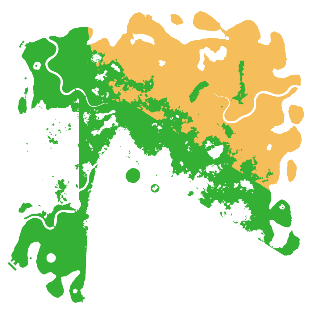 Biome Rust Map: Procedural Map, Size: 6000, Seed: 197329