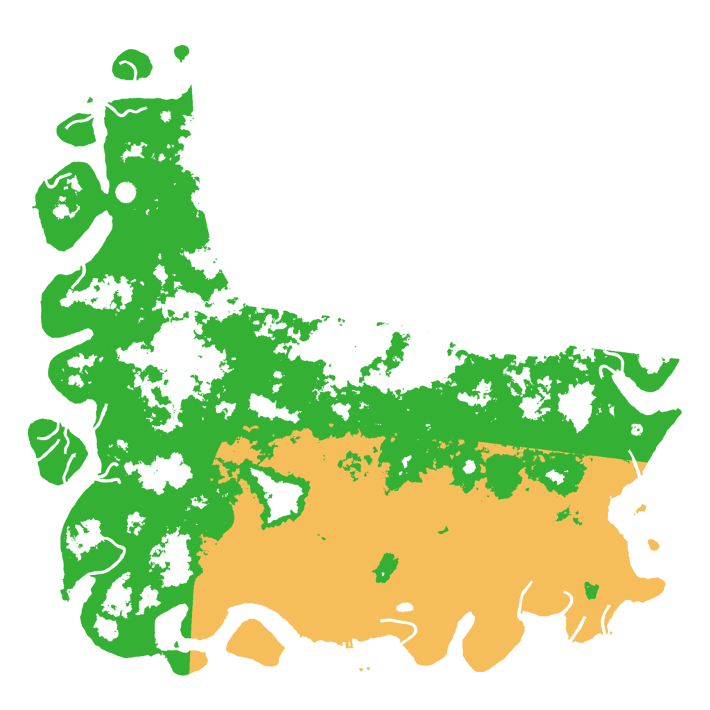 Biome Rust Map: Procedural Map, Size: 6000, Seed: 465516