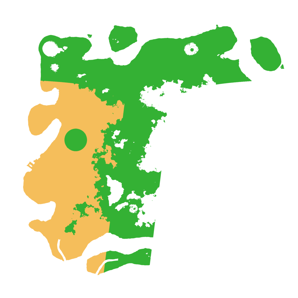 Biome Rust Map: Procedural Map, Size: 3500, Seed: 235273578