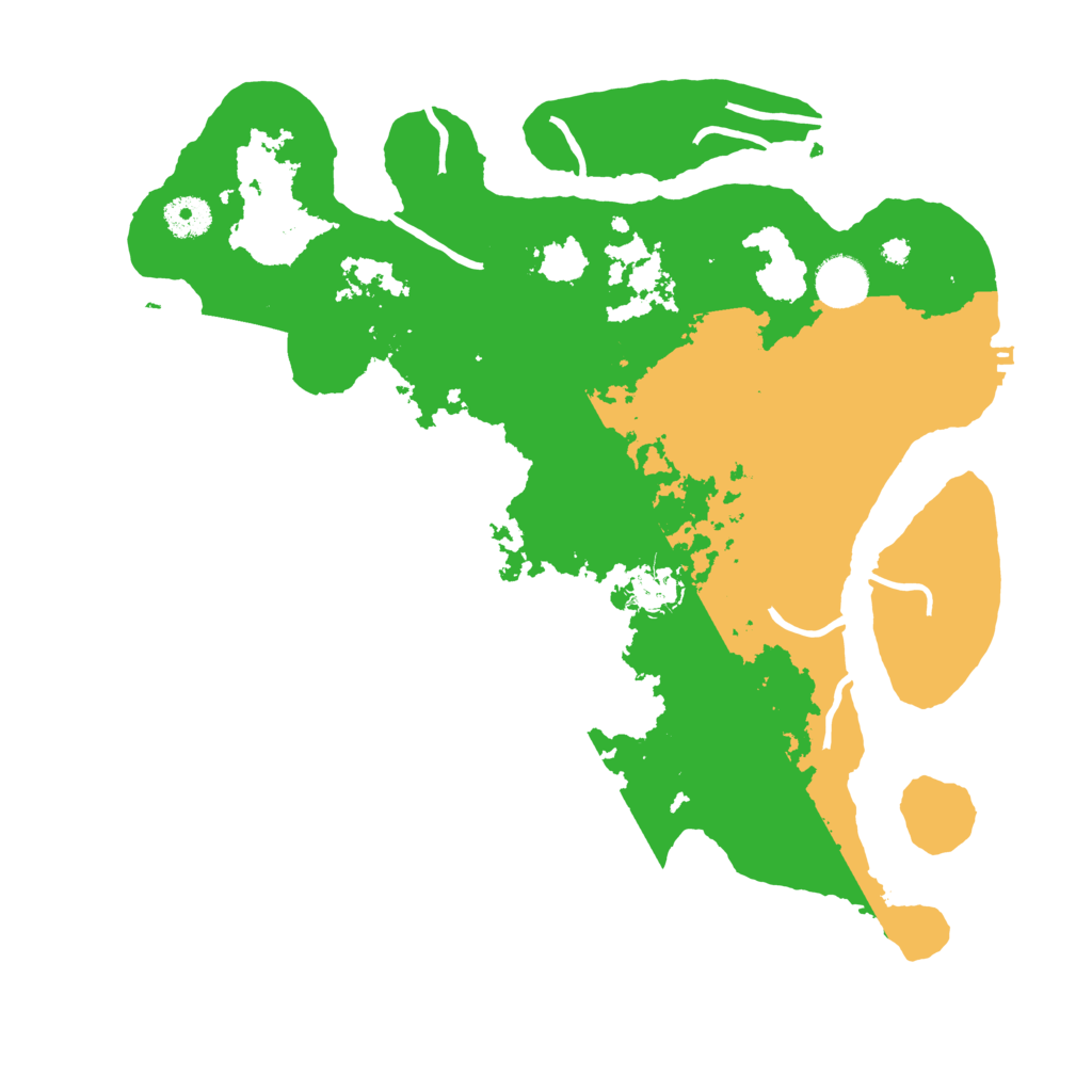 Biome Rust Map: Procedural Map, Size: 3700, Seed: 339708504