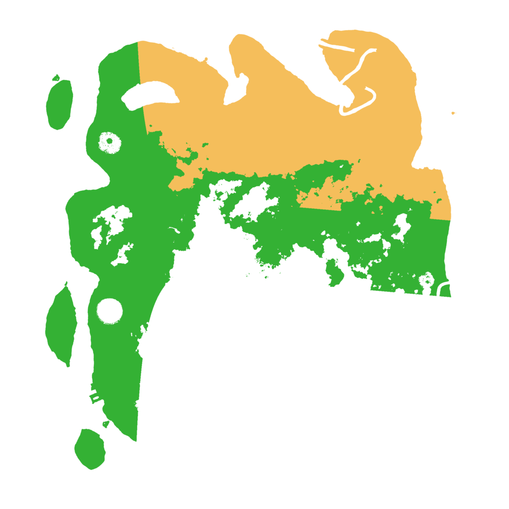 Biome Rust Map: Procedural Map, Size: 3500, Seed: 425870