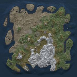 Thumbnail Rust Map: Procedural Map, Size: 4500, Seed: 783943891, 20 Monuments