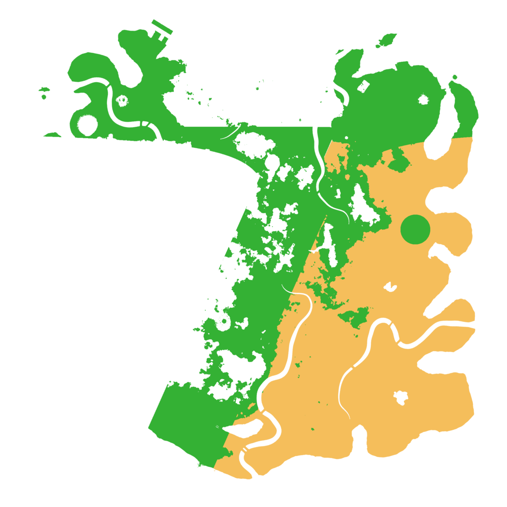 Biome Rust Map: Procedural Map, Size: 4500, Seed: 3878490
