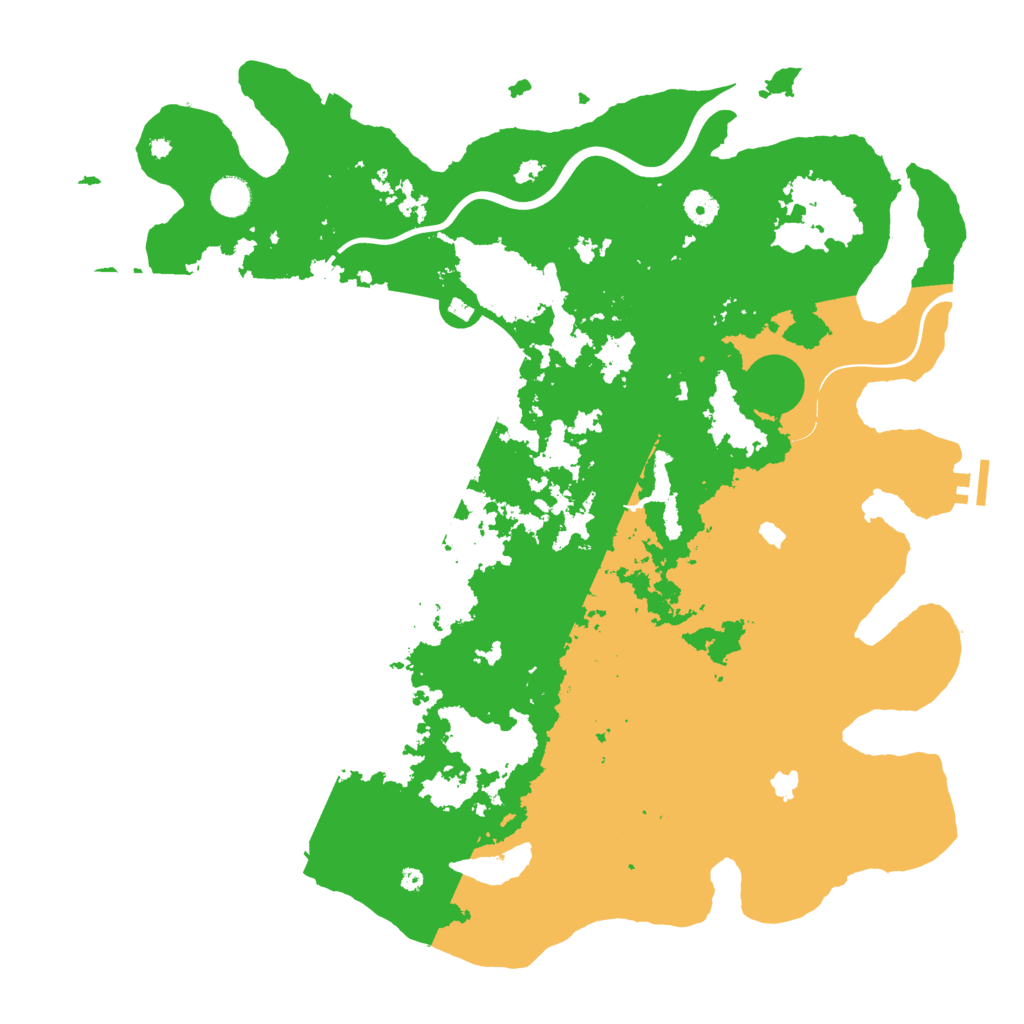 Biome Rust Map: Procedural Map, Size: 4500, Seed: 3878490