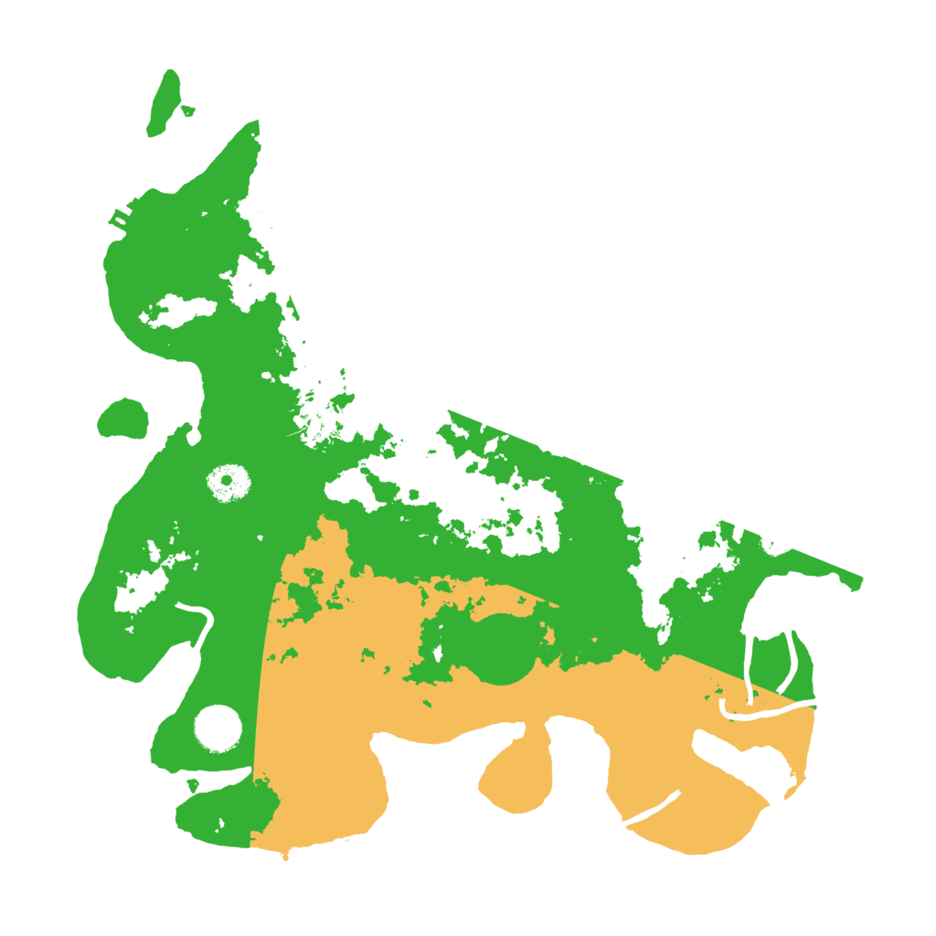 Biome Rust Map: Procedural Map, Size: 3500, Seed: 25793