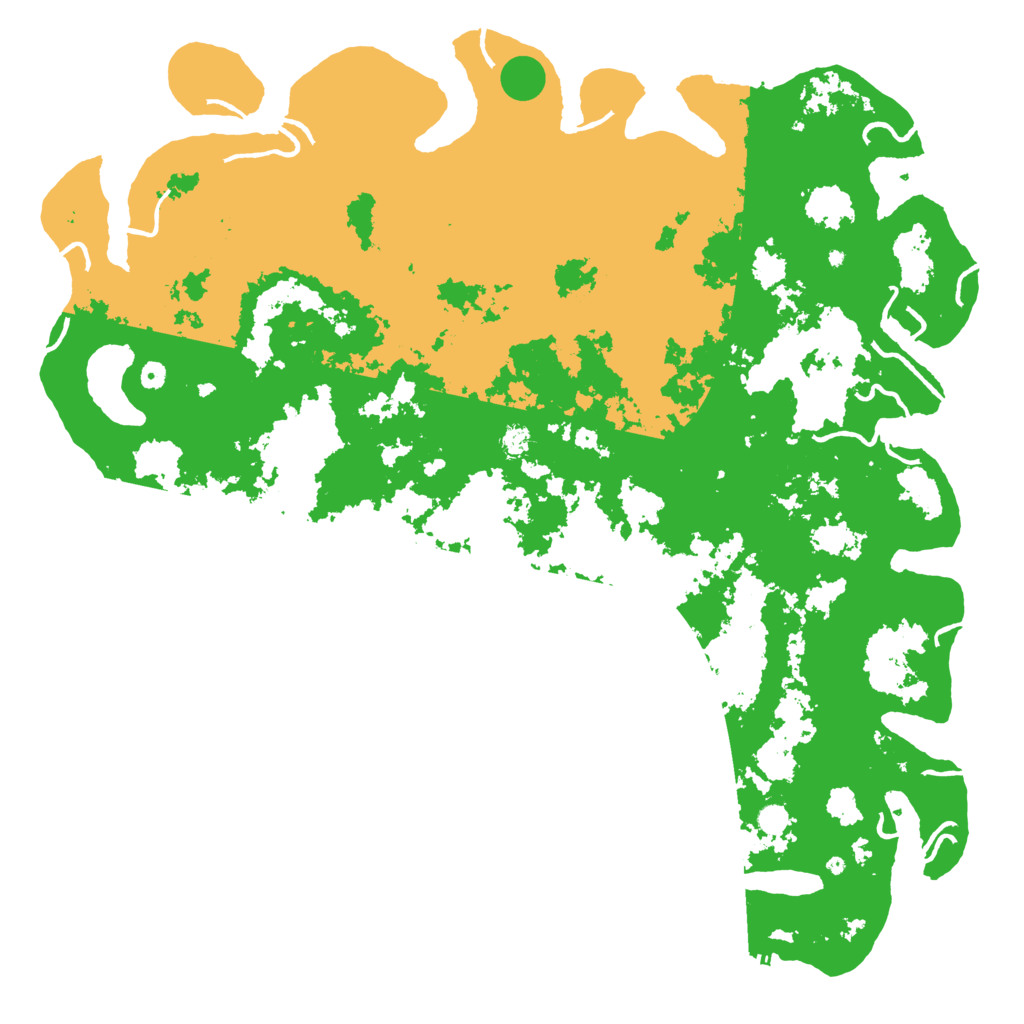 Biome Rust Map: Procedural Map, Size: 6000, Seed: 389302