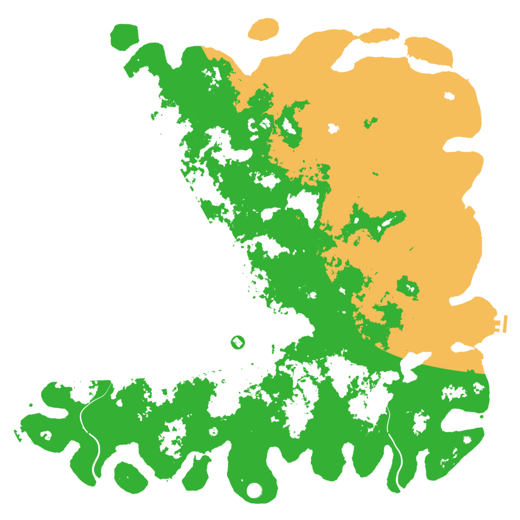 Biome Rust Map: Procedural Map, Size: 6000, Seed: 827786