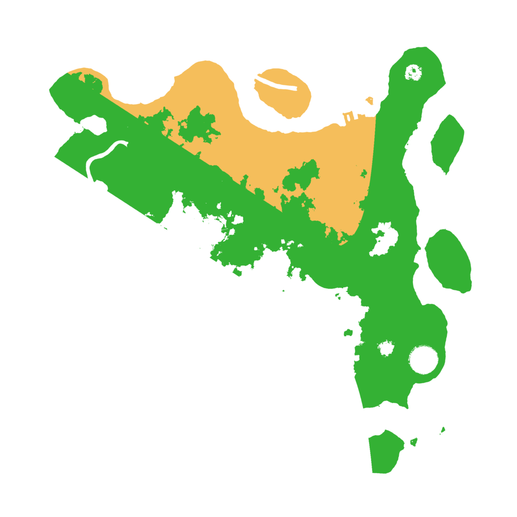 Biome Rust Map: Procedural Map, Size: 3200, Seed: 28001
