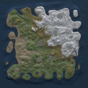 Thumbnail Rust Map: Procedural Map, Size: 4000, Seed: 3032022, 20 Monuments