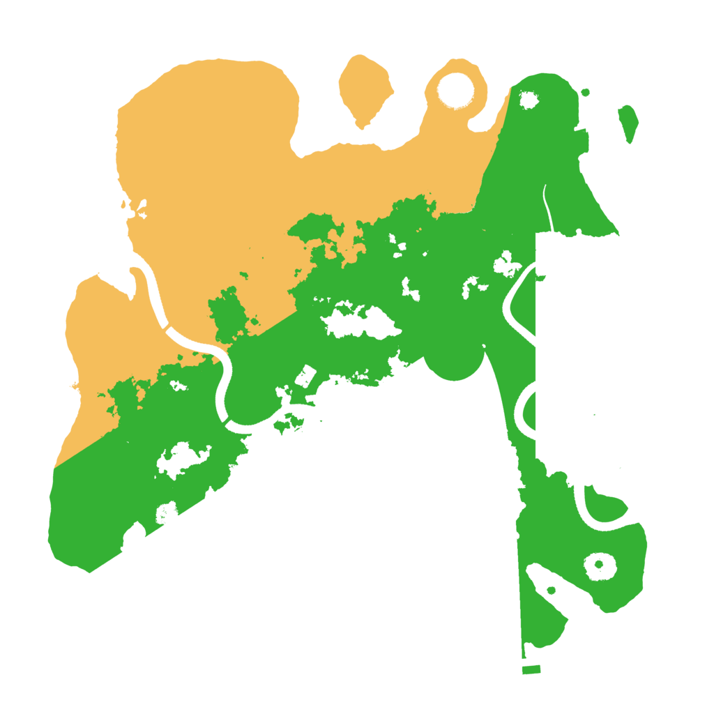 Biome Rust Map: Procedural Map, Size: 3500, Seed: 1515893442