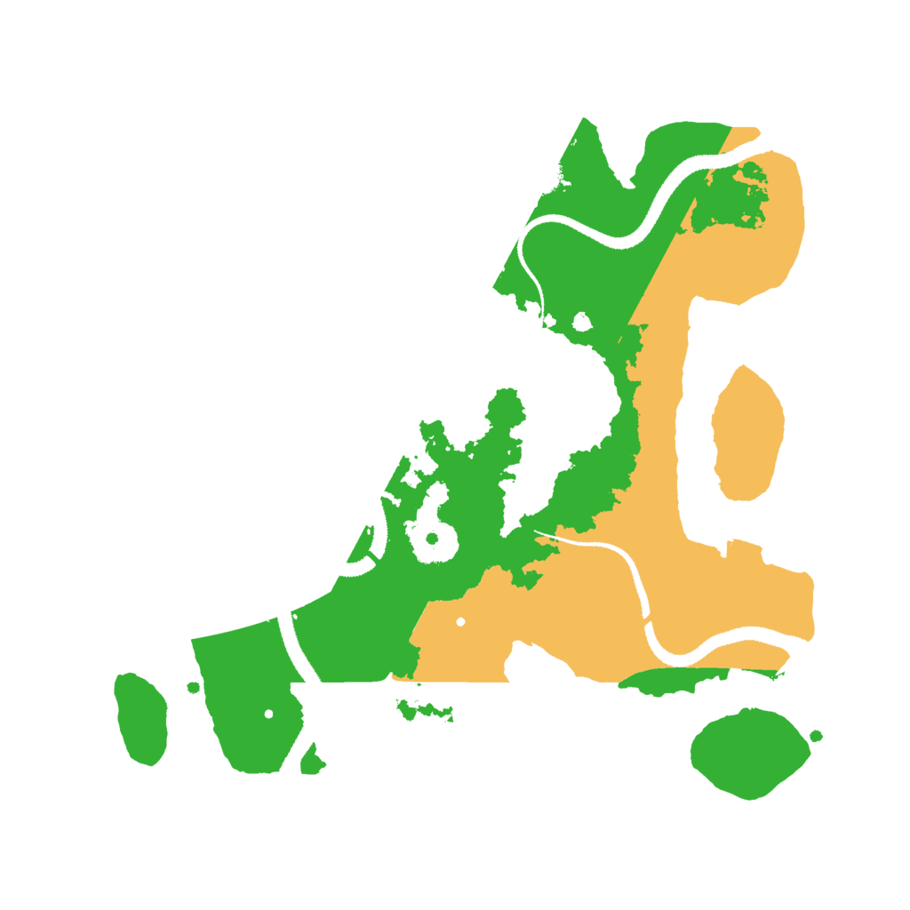 Biome Rust Map: Procedural Map, Size: 3000, Seed: 1297911571