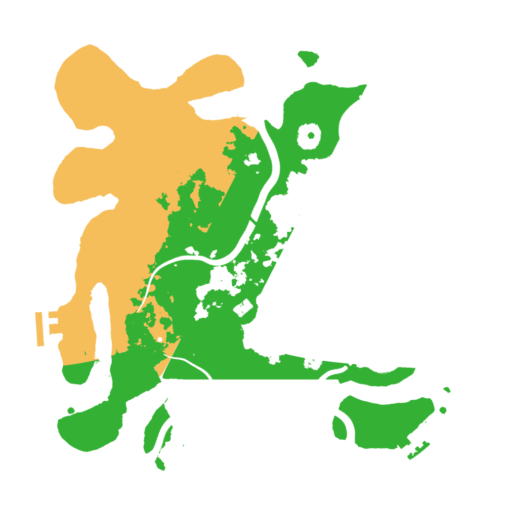 Biome Rust Map: Procedural Map, Size: 3000, Seed: 13828