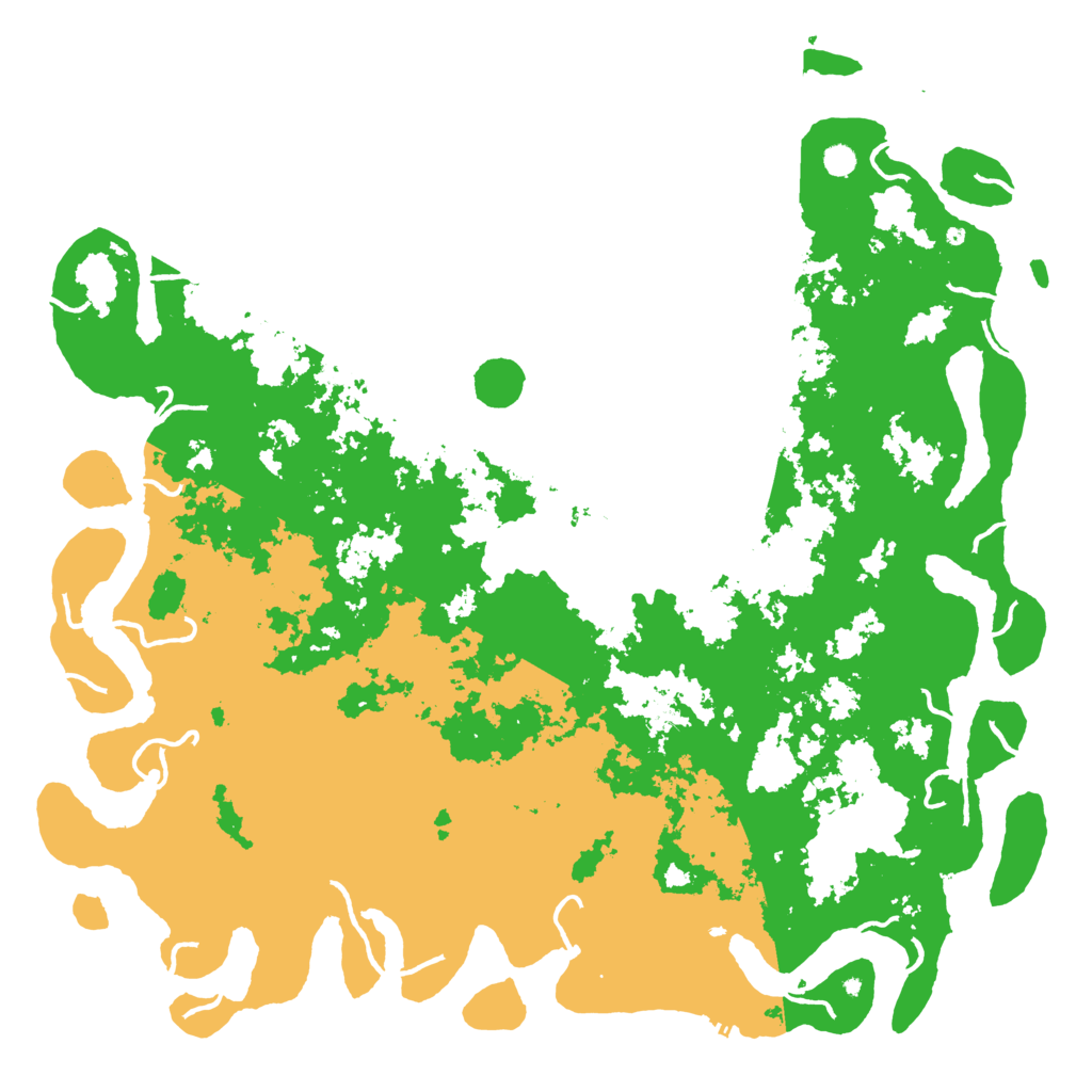 Biome Rust Map: Procedural Map, Size: 6000, Seed: 8415962