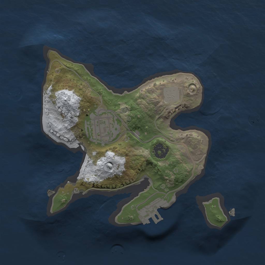 Rust Map: Procedural Map, Size: 1800, Seed: 2056409579, 7 Monuments