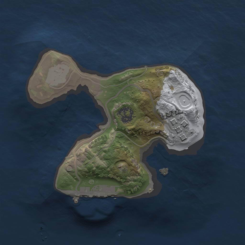 Rust Map: Procedural Map, Size: 1500, Seed: 48439, 6 Monuments