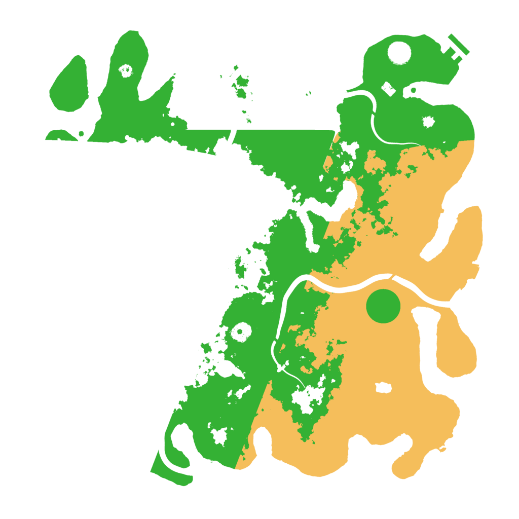 Biome Rust Map: Procedural Map, Size: 4000, Seed: 444444