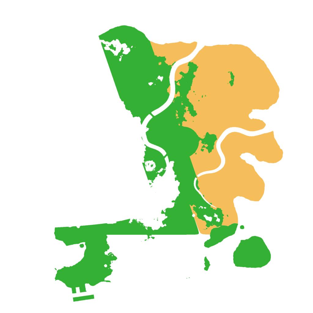 Biome Rust Map: Procedural Map, Size: 3000, Seed: 39957