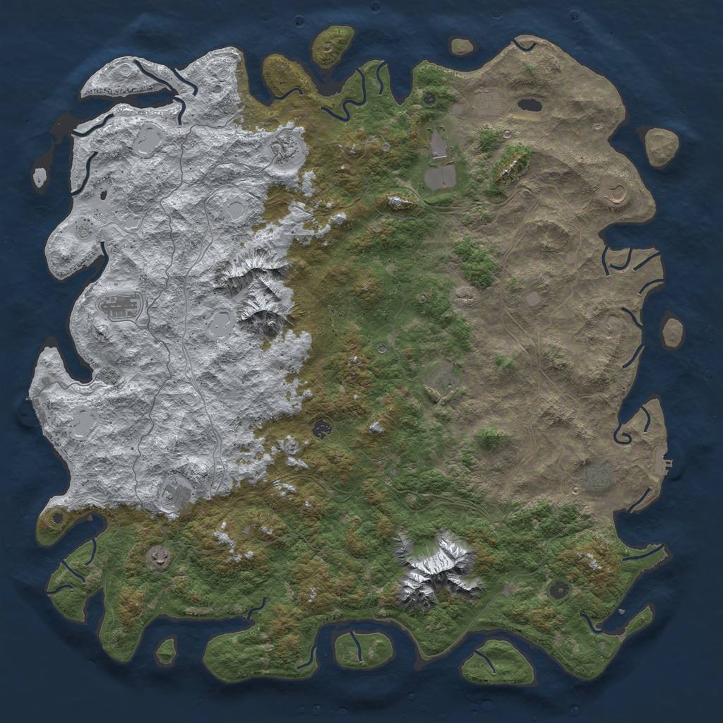 Rust Map: Procedural Map, Size: 6000, Seed: 15052021, 20 Monuments