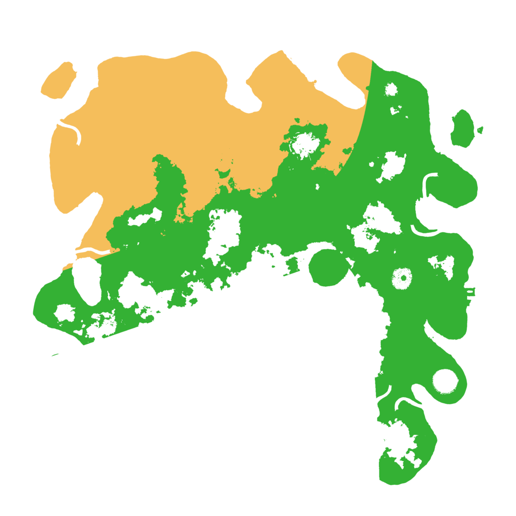 Biome Rust Map: Procedural Map, Size: 3700, Seed: 27210623