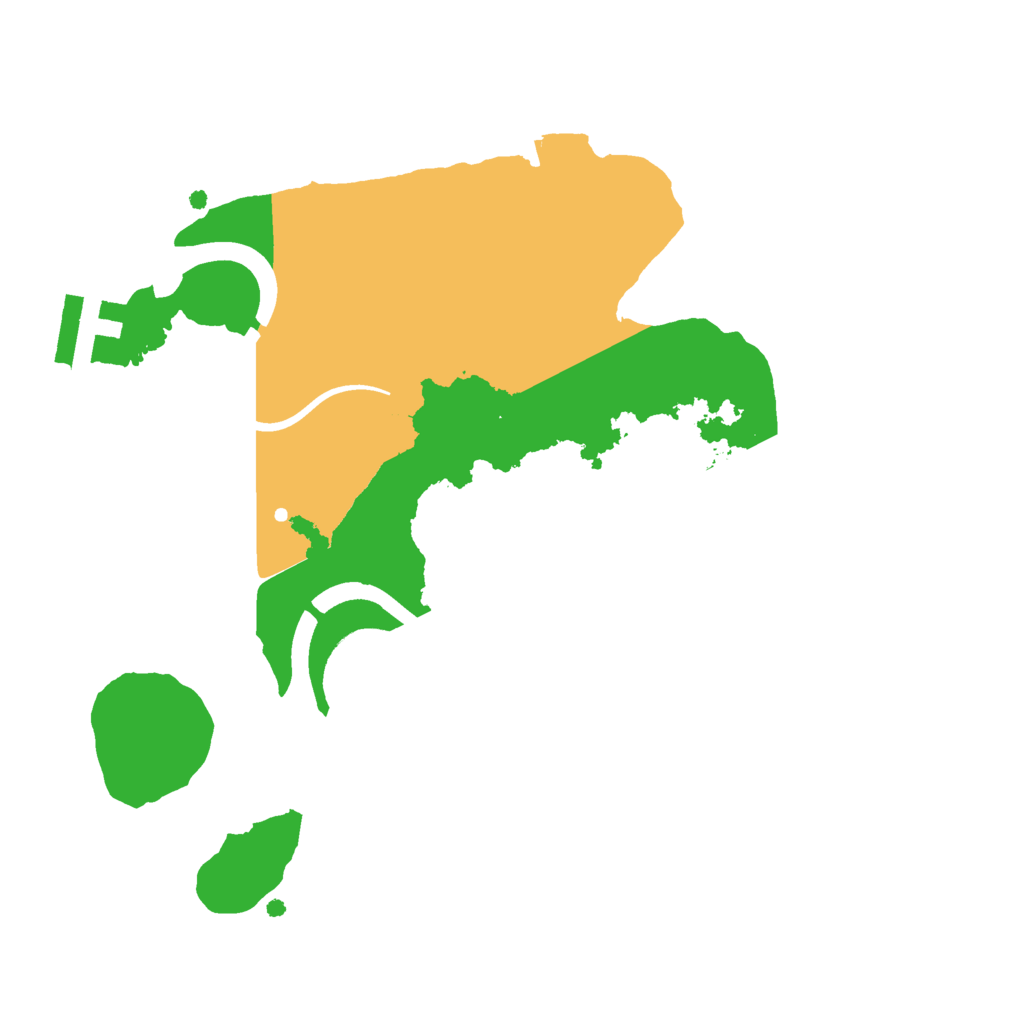 Biome Rust Map: Procedural Map, Size: 2222, Seed: 134235732