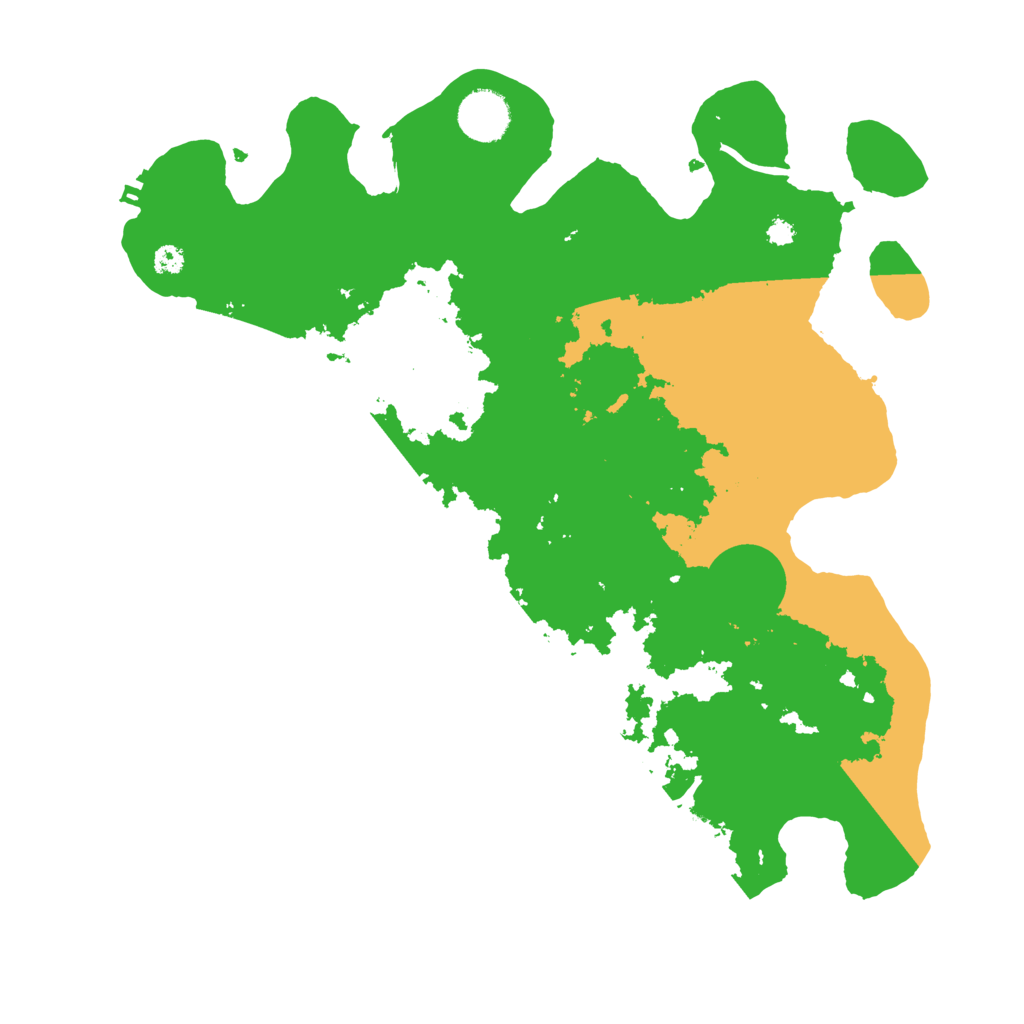 Biome Rust Map: Procedural Map, Size: 3500, Seed: 854545541