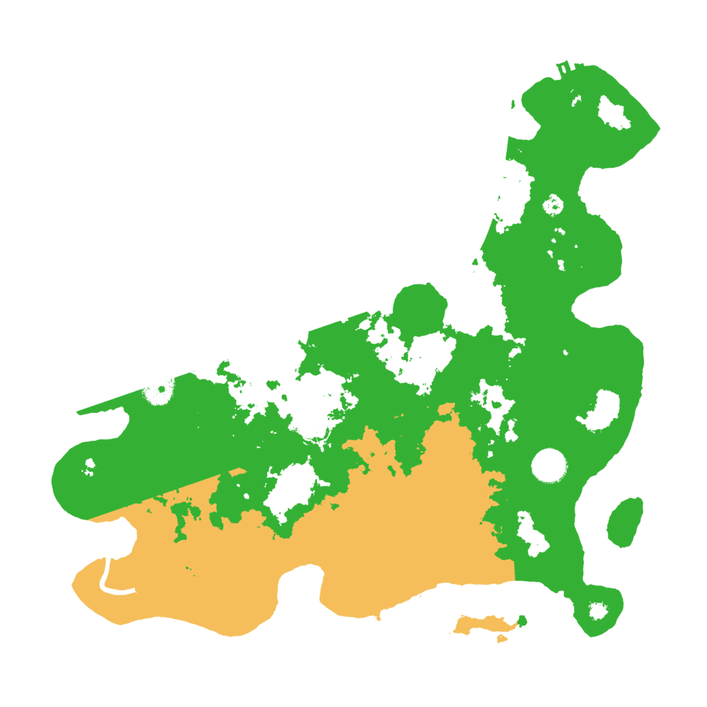 Biome Rust Map: Procedural Map, Size: 3600, Seed: 648252