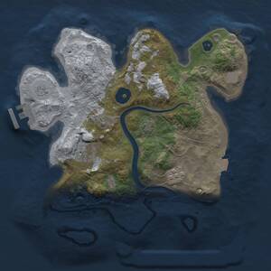 Thumbnail Rust Map: Procedural Map, Size: 2600, Seed: 21, 6 Monuments
