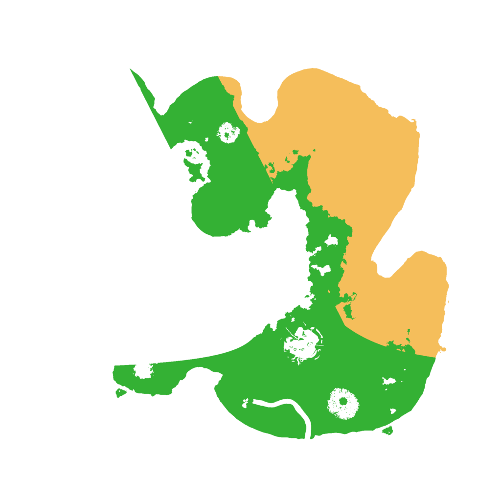 Biome Rust Map: Procedural Map, Size: 2500, Seed: 1854393238
