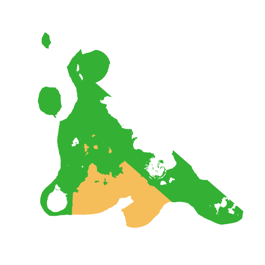 Biome Rust Map: Barren, Size: 2400, Seed: 3145