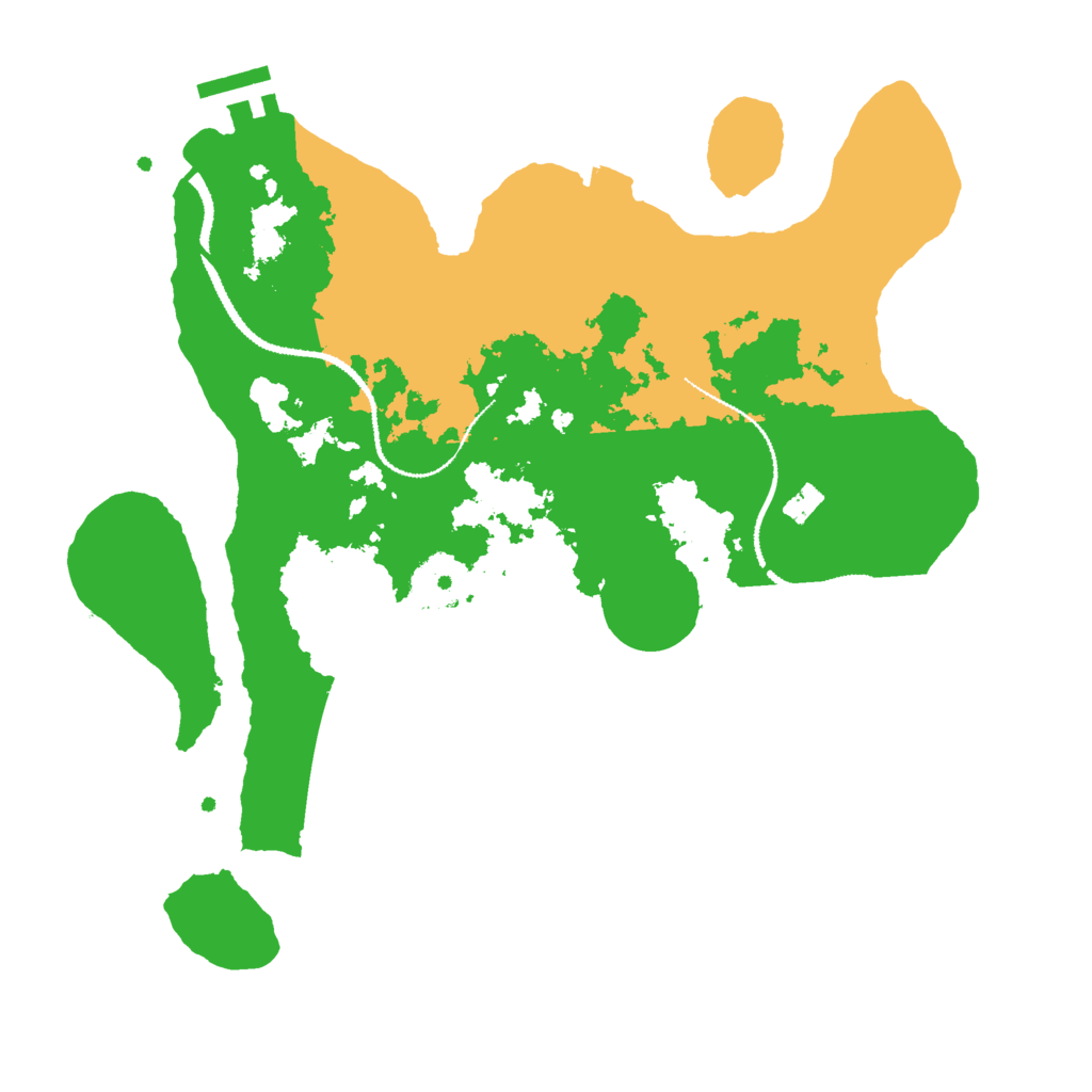 Biome Rust Map: Procedural Map, Size: 3000, Seed: 1066248749