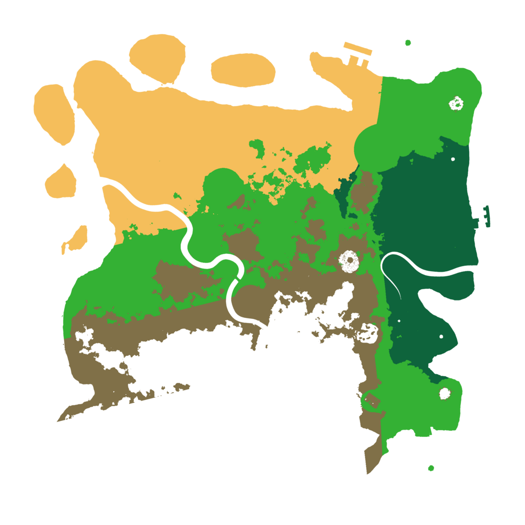 Biome Rust Map: Procedural Map, Size: 3700, Seed: 1280546062