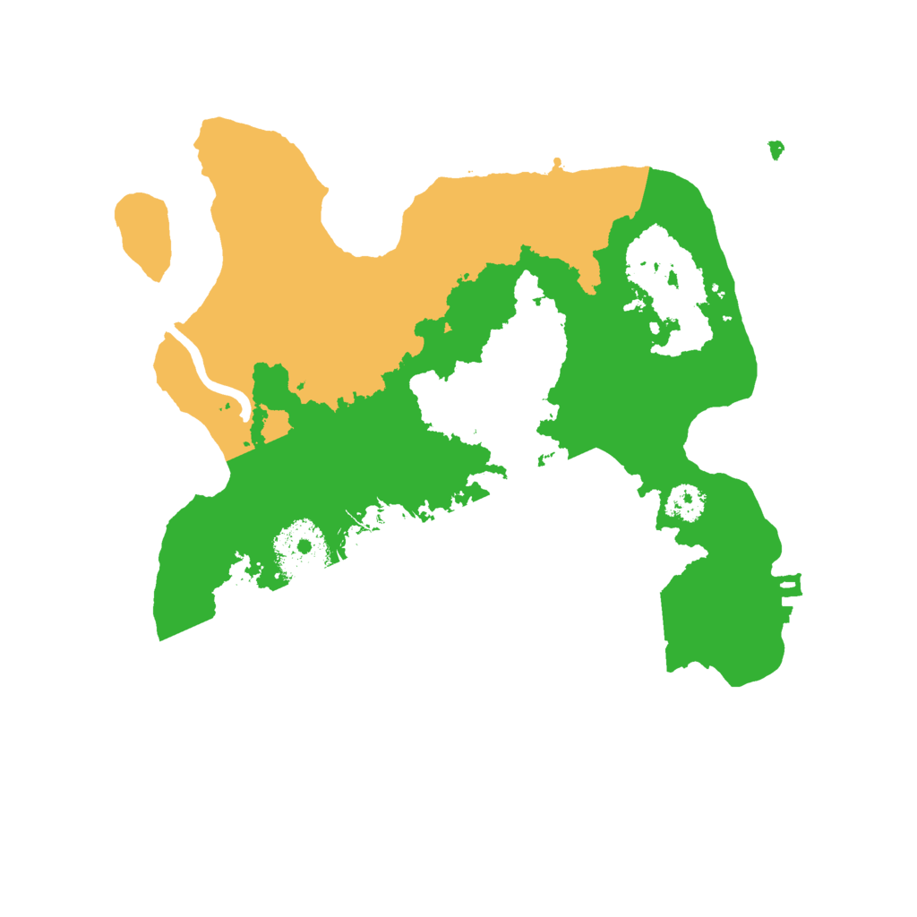 Biome Rust Map: Procedural Map, Size: 2500, Seed: 1936946109