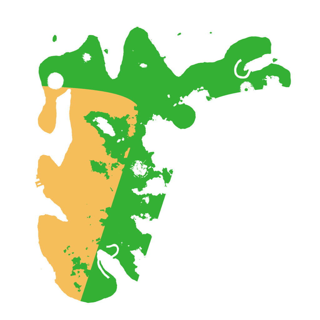 Biome Rust Map: Procedural Map, Size: 3500, Seed: 4618