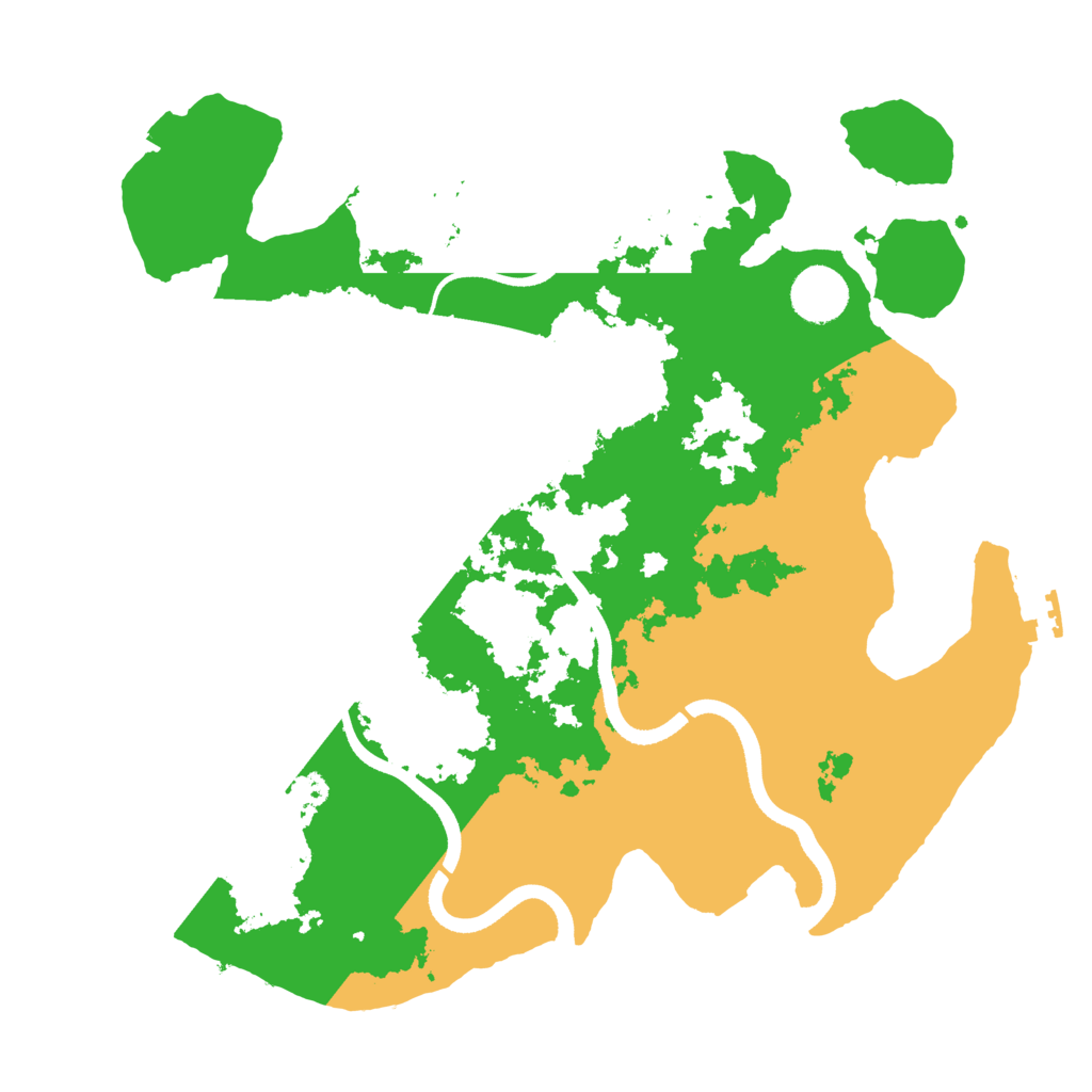 Biome Rust Map: Procedural Map, Size: 3500, Seed: 241306842