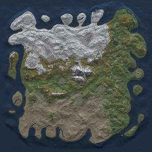 Thumbnail Rust Map: Procedural Map, Size: 5000, Seed: 1283351470, 19 Monuments