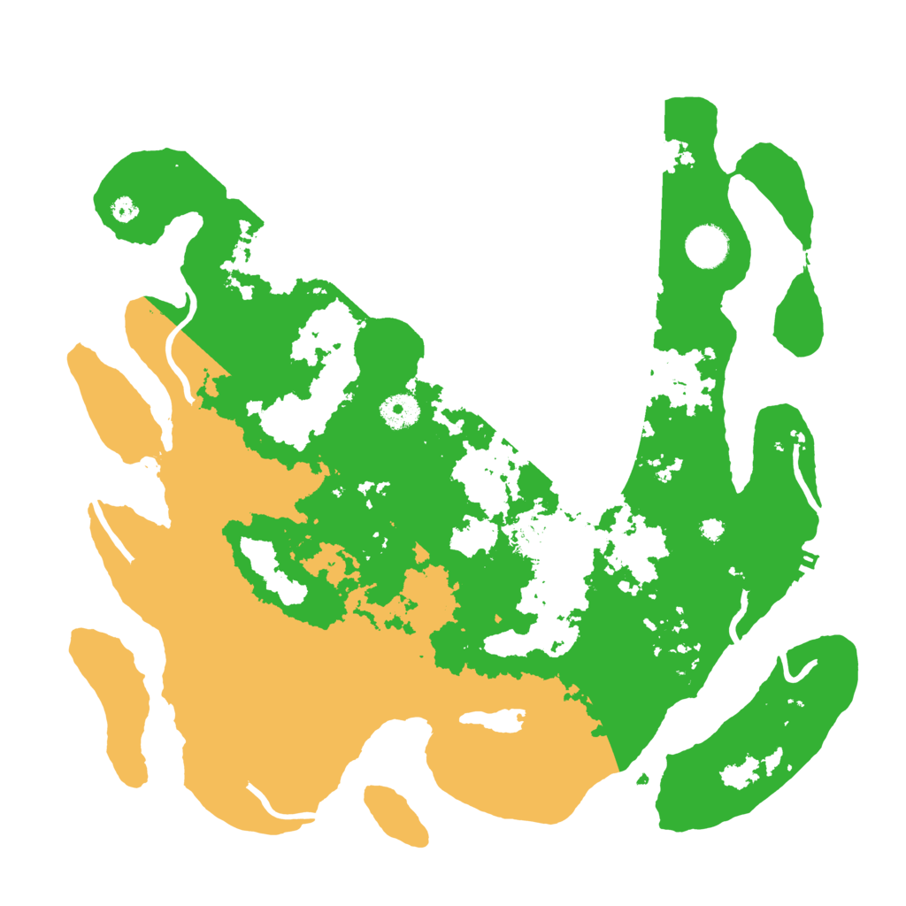 Biome Rust Map: Procedural Map, Size: 3700, Seed: 1597889763