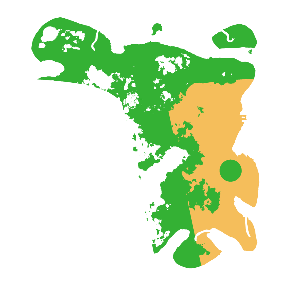 Biome Rust Map: Procedural Map, Size: 3500, Seed: 60912855