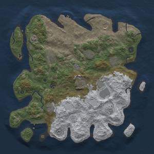 Thumbnail Rust Map: Procedural Map, Size: 3950, Seed: 425661454, 20 Monuments