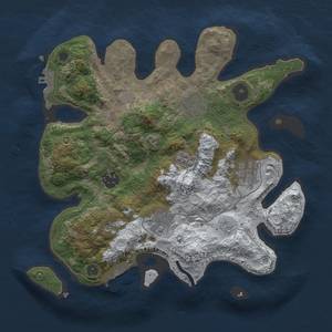 Thumbnail Rust Map: Procedural Map, Size: 3000, Seed: 2139243869, 14 Monuments