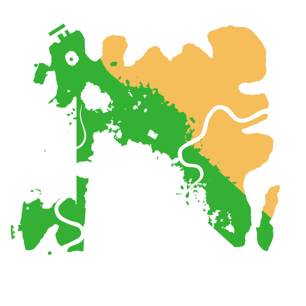 Biome Rust Map: Procedural Map, Size: 3400, Seed: 442