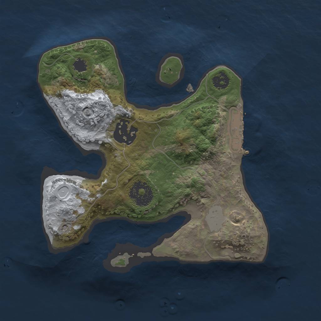 Rust Map: Procedural Map, Size: 2000, Seed: 1531100, 7 Monuments