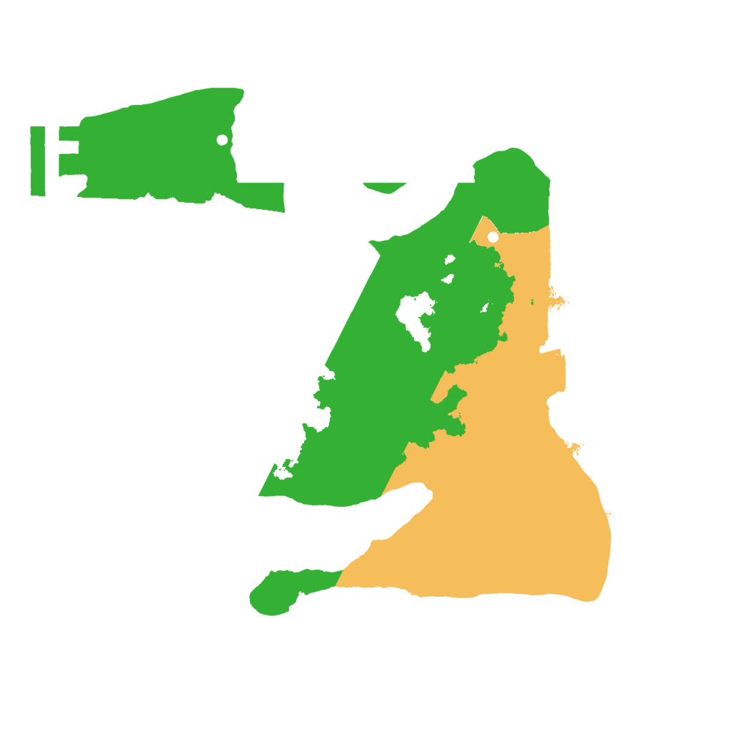 Biome Rust Map: Procedural Map, Size: 2000, Seed: 1531100