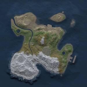 Thumbnail Rust Map: Procedural Map, Size: 2300, Seed: 2147483647, 4 Monuments