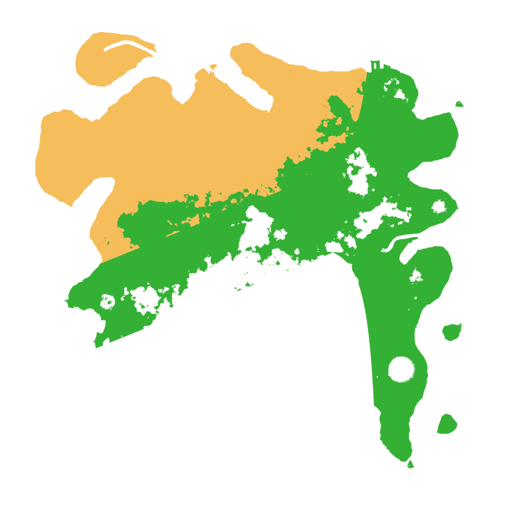 Biome Rust Map: Procedural Map, Size: 3500, Seed: 400702747