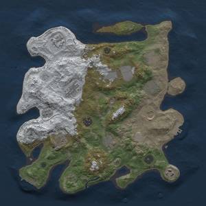 Thumbnail Rust Map: Procedural Map, Size: 3500, Seed: 2095955313, 20 Monuments