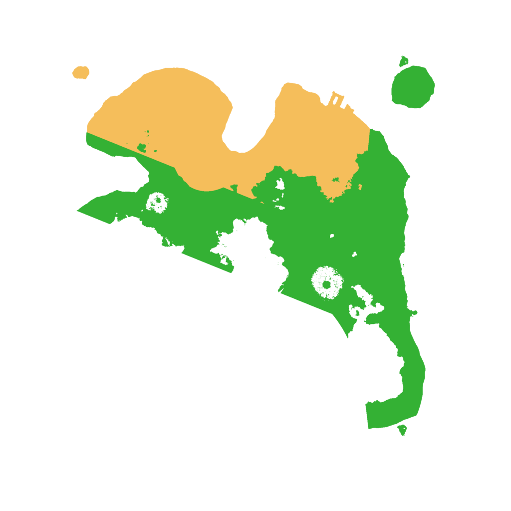 Biome Rust Map: Procedural Map, Size: 2500, Seed: 50073970