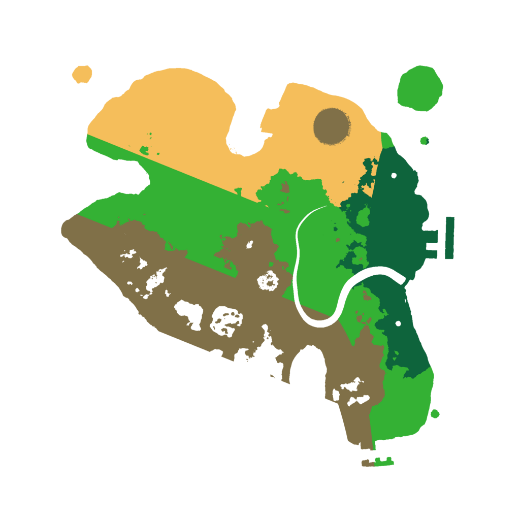 Biome Rust Map: Procedural Map, Size: 2500, Seed: 50073970